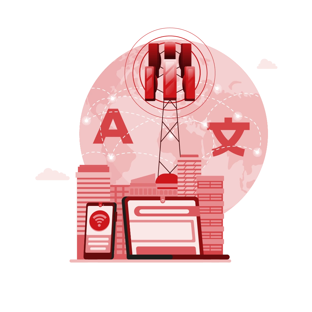 global telecom translation for mobile and satellite technology