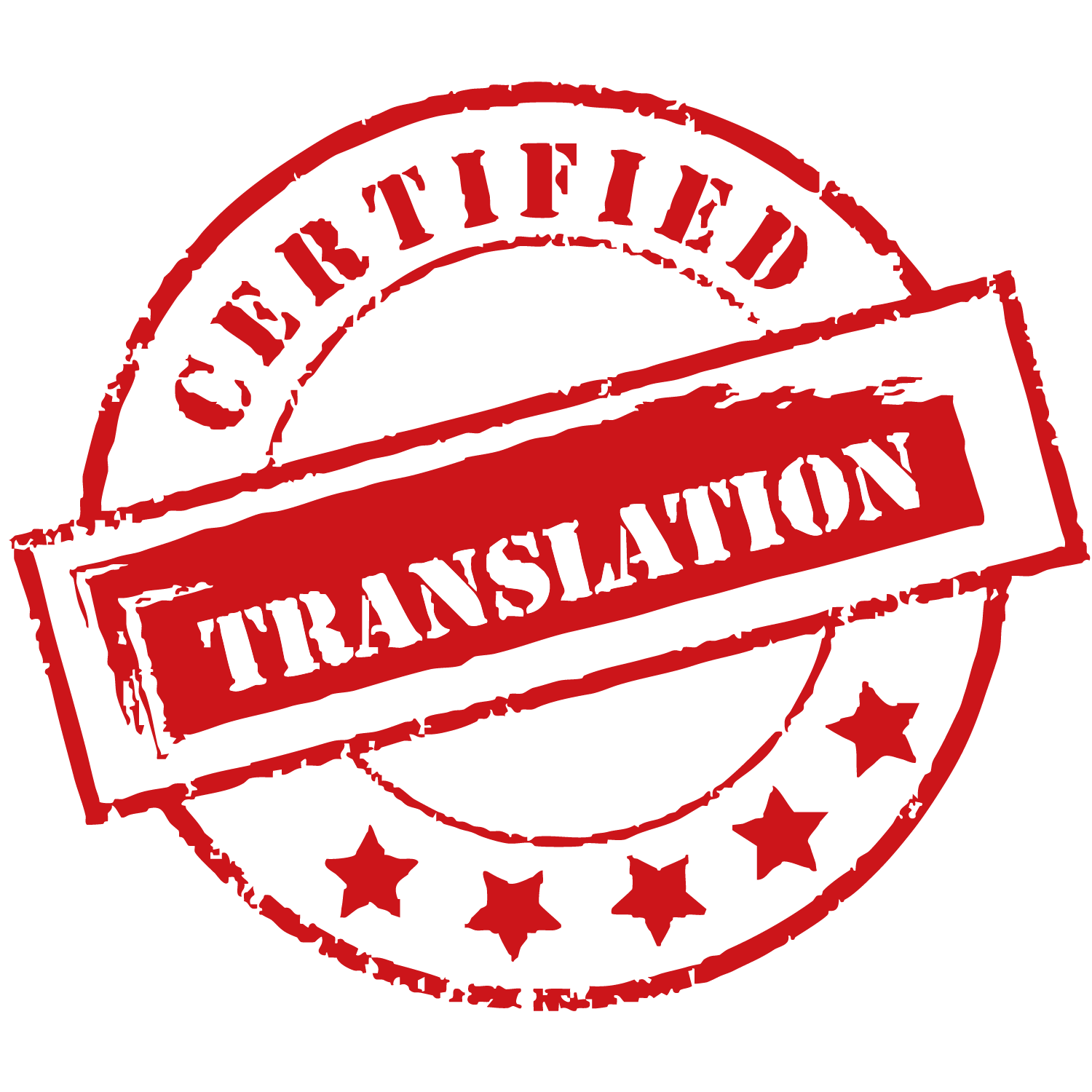 A translator stamps a certified Bengali legal document.