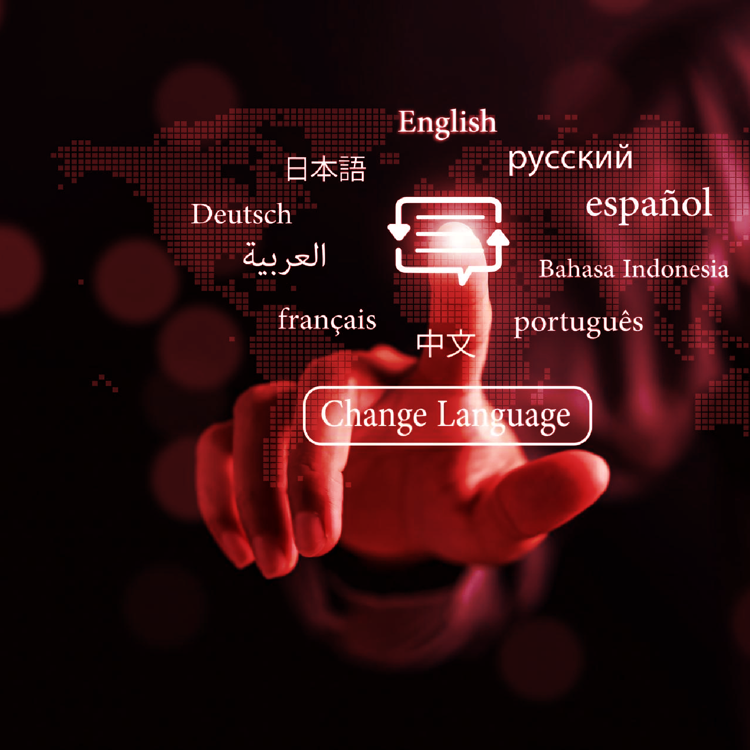 A linguist translates Bengali financial documents at a workstation.