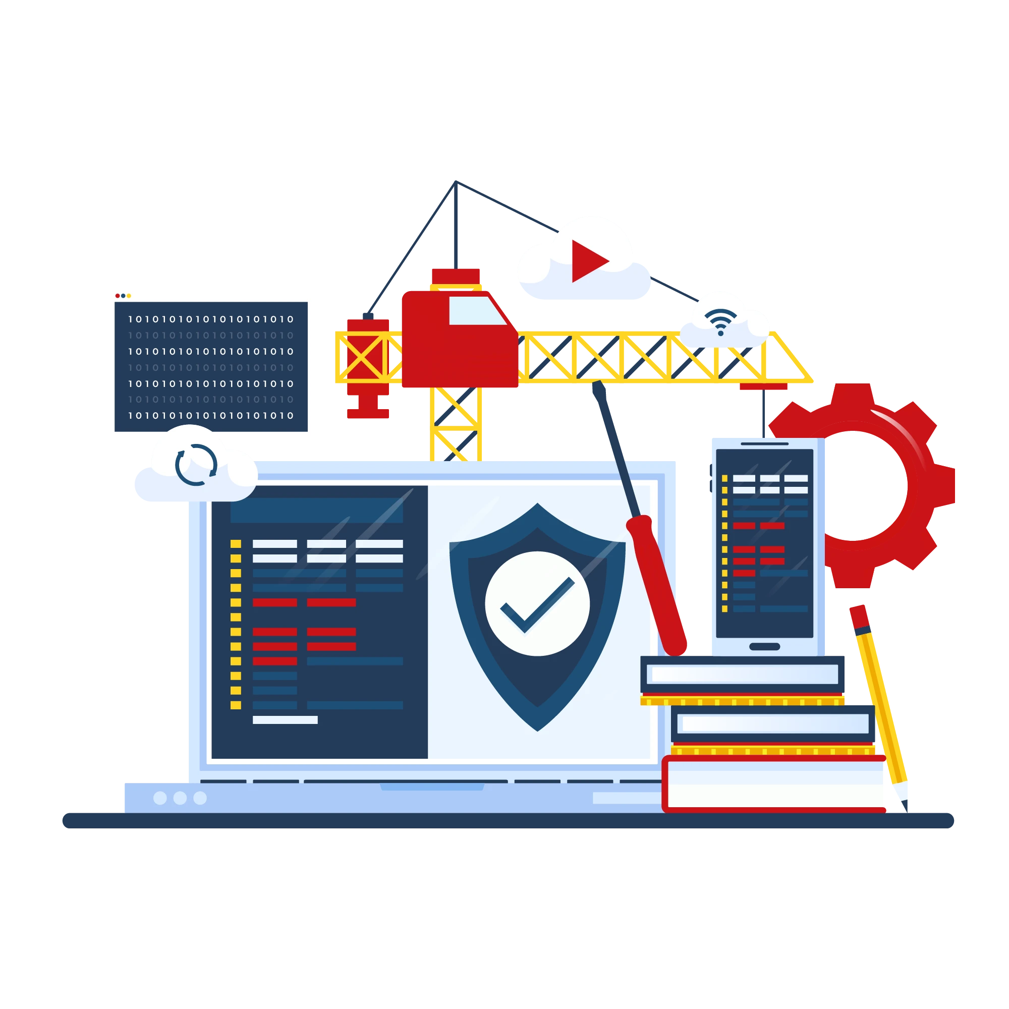 Quality-checked construction documents with secure workflow, representing accurate construction translation services.