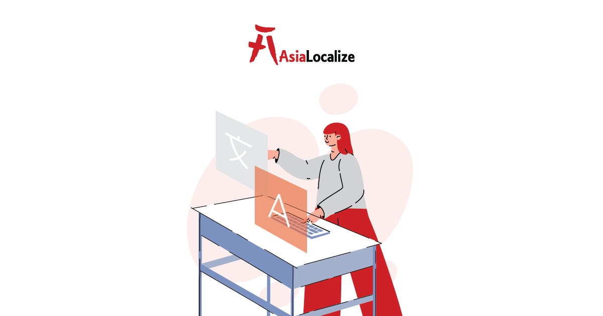 AsiaLocalize translation services - professional translator working on localization software