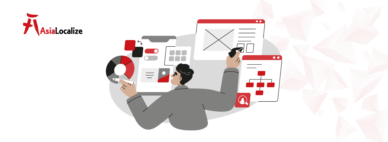 Product team reviewing user interface localization for global markets