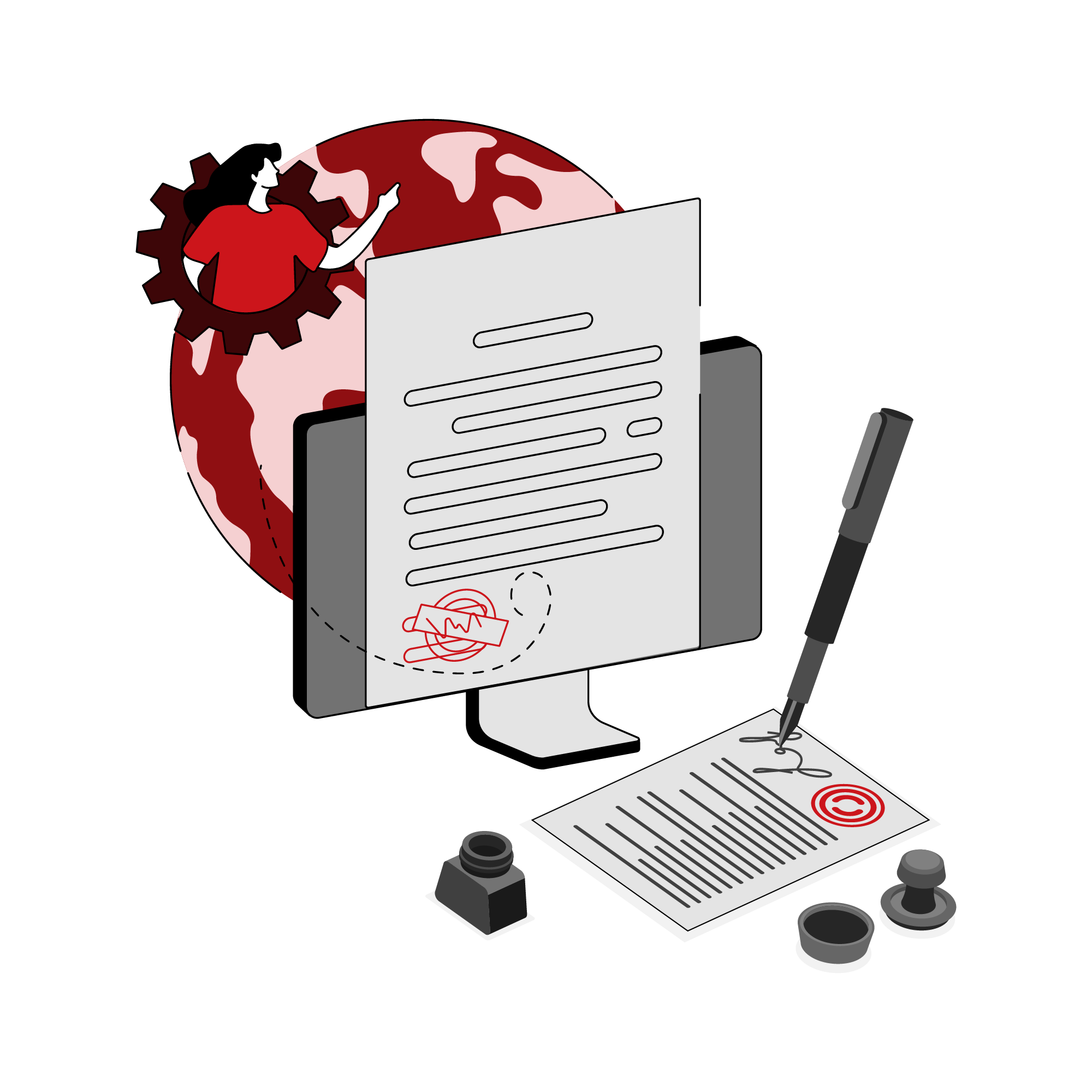 Certificate document with translation icons, representing legal Cebuano translation for official submissions.