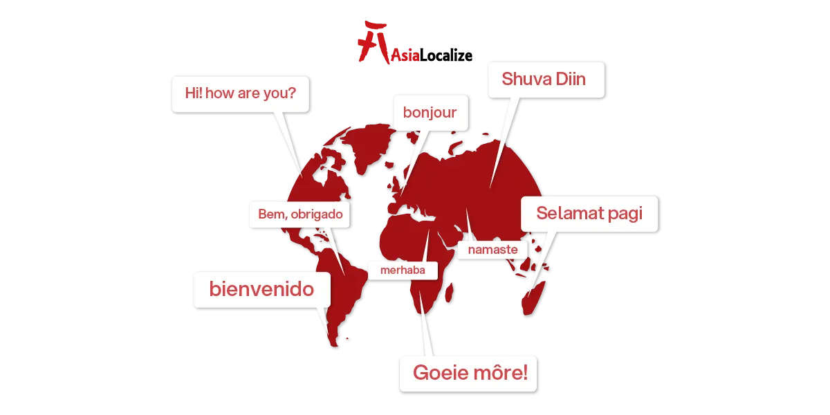 Language localization for global content and digital experiences