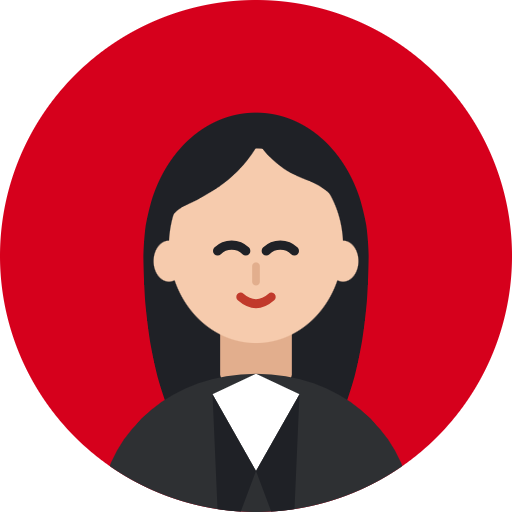 Illustrated avatar of a female client giving a testimonial