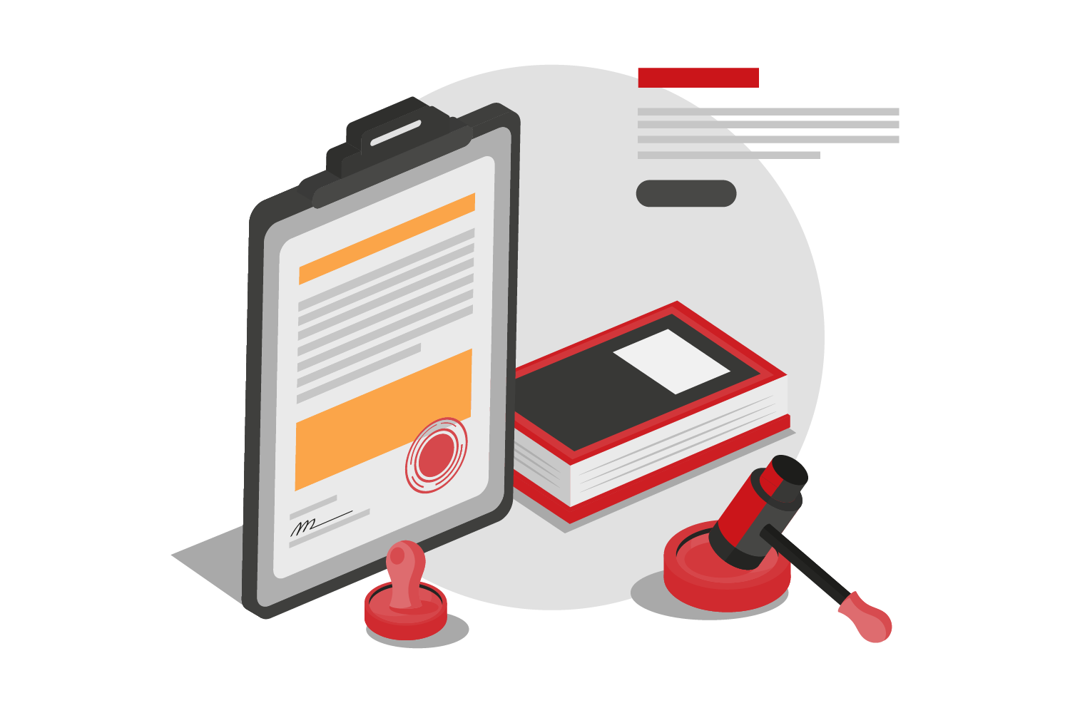 Certified legal document with stamp and gavel representing Chinese legal translation services