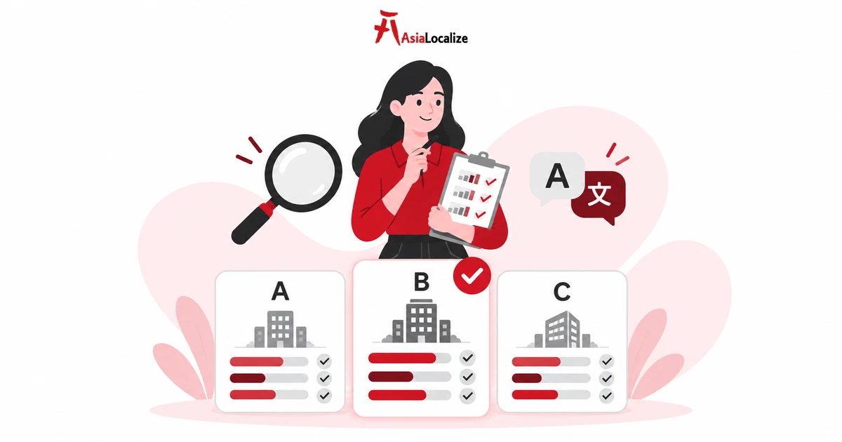 How to choose a translation agency by comparing vendors on a scorecard