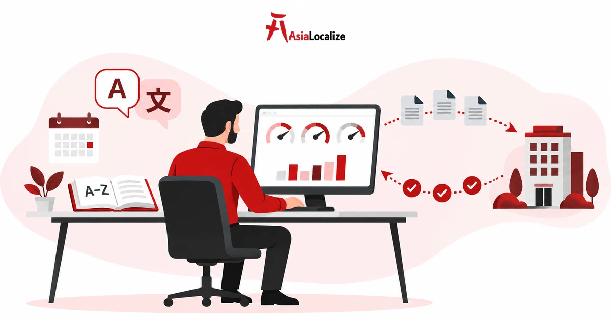 Translation vendor management from the buyer’s side, with files, glossary and KPI dashboard