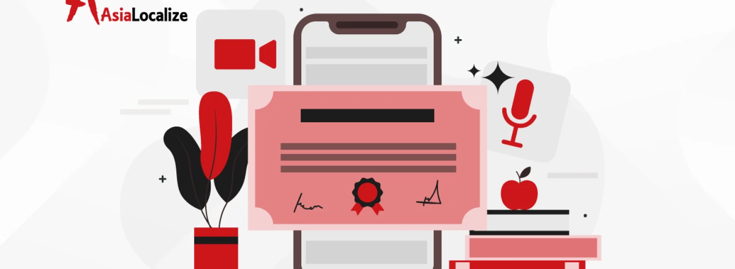 Close-up of certified translation, showcasing official document, stamps, signatures & certificate for accuracy assurance.